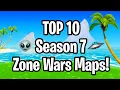 10 BEST NEW SEASON 7 ZONE WARS Fortnite Creative Map Codes