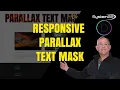 Divi Theme Responsive Parallax Text Mask With No Coding
