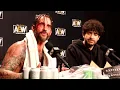 CM PUNK SHOOTS ON COLT CABANA ADAM PAGE AEW EVPS MORE-- AEW ALL OUT 2022 MEDIA SCRUM