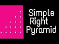 Simple Right Triangle pattern in JavaScript Simple Right Pyramid Data Structures DSA