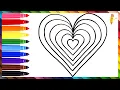 Download Lagu Drawing And Coloring A Rainbow Heart ❤️🌈 Drawings For Kids