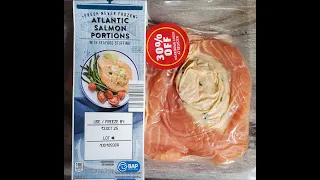 Aldi s Fresh Never Frozen Atlantic Salmon Portions with Seafood Stuffing Review