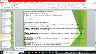 Part-1 Create Update and alter database in SQL server in Hindi sql server tutorial for beginners