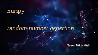 numpy random number generation