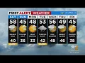 First Alert Weather CBS2 s Saturday 10 a m update