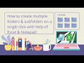 How to create multiple folders subfolders on a single click with help of
