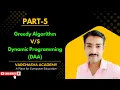 Greedy Algorithm vs Dynamic Programming Key Differences Examples DAA Lecture for GATE B Tech