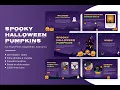 Spooky Halloween Pumpkins Presentation Template Engaging Editable Slides