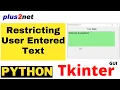 Tkinter counting and managing the user entered chars in a Text Widget and restricting after a limit