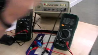 Capacitive Reactance explained - Demo using a CR circuit with a c supply
