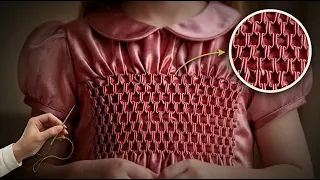 Hand Smocking on Silk Easy Grid Technique for Couture Dress Bodices