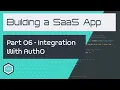 Tutorial 06 - Integrating our React js App with Auth0