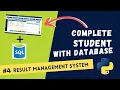 4 Create Student Result Management System with Database in Python Zero to Hero Course