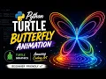 Python Turtle Butterfly Animation Amazing Coding Art Beginner Friendly