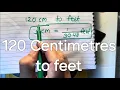 120 Centimetres to feet Cm in feet inch feet in cm in Hindi In Hindi