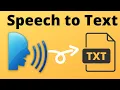 HOW TO EXTRACT TEXT FROM SPEECH speech to text speech recognition using python