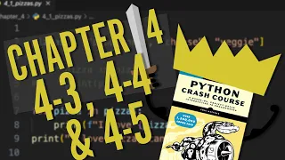 Python Crash Course Chapter 4 Try It Yourself 4-3 4-4 4-5 Beginner Walkthrough