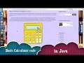 Basic Calculator program in Java