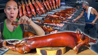 Download COOKING WHOLE LECHON BABOY ROASTED SUCKLING PIG! Filipino Street Food in Metro Manila, Philippines MP3