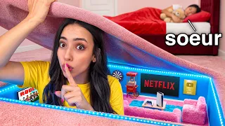 J’ai Construit une PIÈCE SECRÈTE Dans la Chambre de ma SOEUR !