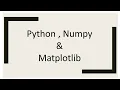 Python Basics NumPy Matplotlib Fall 2021 Tutorial-3