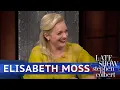 A Cry-Off Between Elisabeth Moss And Stephen Colbert