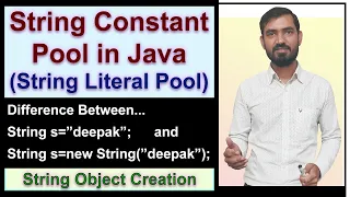 String Constant Pool in Java String Object Creation in Java