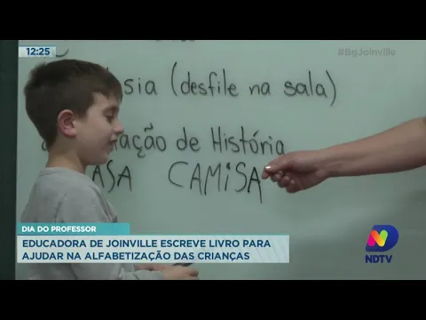 Dia do professor: educadora de Joinville escreve livro para ajudar na alfabetização das crianças
