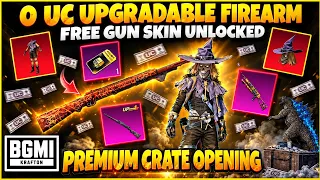 😱 0 UC में UPGRADABLE GUN SKIN UNLOCKED! 🔥 | BGMI Premium Crate Opening | BGMI