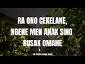 NDX AKA - Ego Wong Tuo Slowed & Reverb Version and Full Lirik