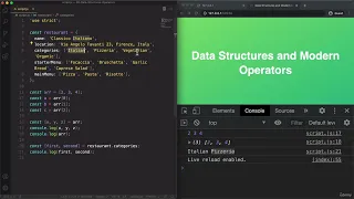 Data Structures Operators Strings Part-1 Section - 9 JavaScript Course Jonas Schmedtmann