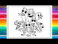 Rainbow Friends Coloring tutorial Cartoon - On On feat Daniel Levi NCS Release