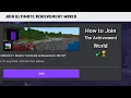 Unlock ALL Minecraft Achievements FAST Join Achievement World