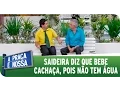 A Praça É Nossa (12/03/15) - Saideira diz que bebe cachaça, pois não tem água