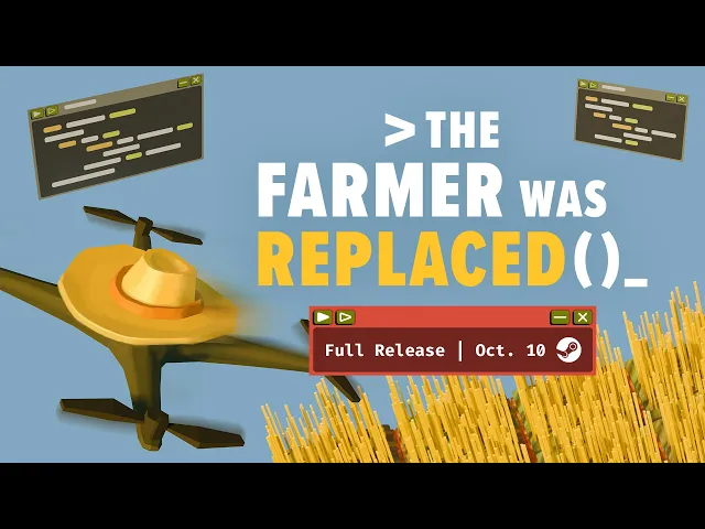 The Farmer Was Replaced | Release Date Announcement Trailer