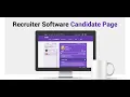 Recruiter Software Candidate Page Design Redesign Animation Prototyping