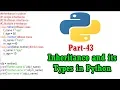 Python OOPs Tutorial in Tamil Inheritance and its types in Python