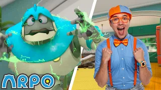 Blippi x ARPO Dance Routine! 🕺| Educational Songs | Learn Dance with Blippi & ARPO