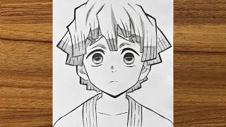 How To Draw Zenitsu Agatsuma From Demon Slayer Easy Anime Drawing How To Draw Anime Step By Step 