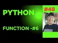 User defined functions functions returning multiple values return type function python functions