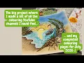 July 2026 completed colouring pages - and my PDF colouring channel list project