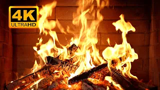 Fireplace 4K UHD Fireplace With Crackling Fire Sounds Fireplace Ambience 