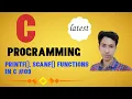 C Tutorial in Hindi printf scanf function Part-09
