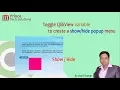 QlikView Tutorial Toggle QlikView variable to create a popup menu