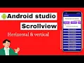 How to add Horizontal and Vertical Scroll View in Android Horizontal Vertical