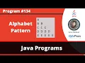 Java Program to print Alphabet Pattern A BB CCC DDDD EEEEE