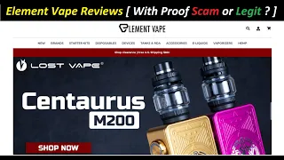 Element Vape Reviews With Proof Scam or Legit ElementVape ElementVape Com Reviews
