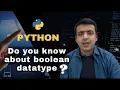 what is Boolean in python Learn python from university expert