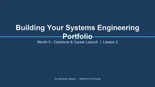 ht5 l02 building your systems engineering portfolio