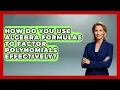 How Do You Use Algebra Formulas to Factor Polynomials Effectively - Your Algebra Coach